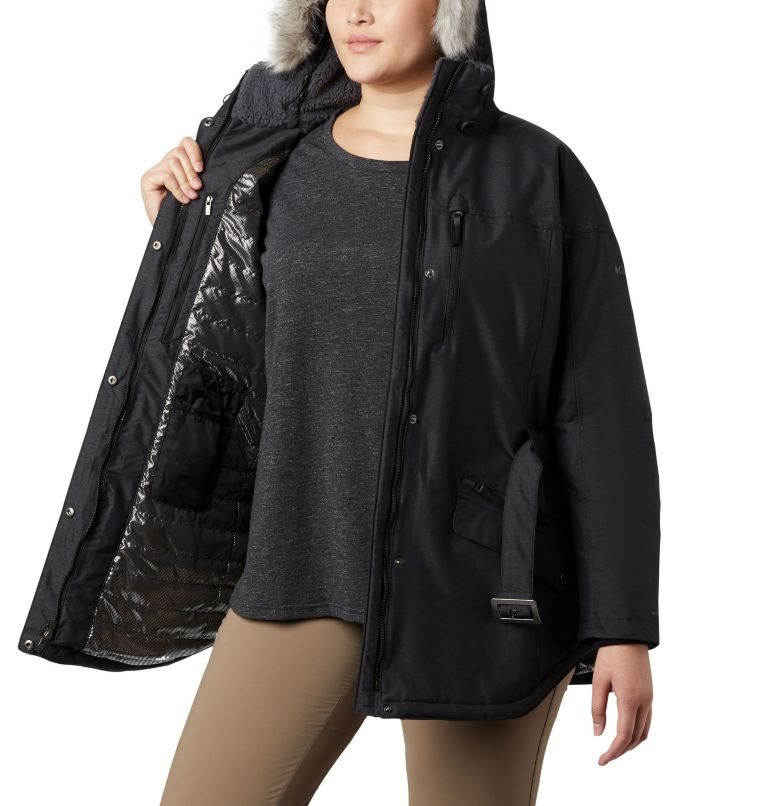 Women's Columbia Carson Pass II Jackets Black | Plus Size CA-GLCA8